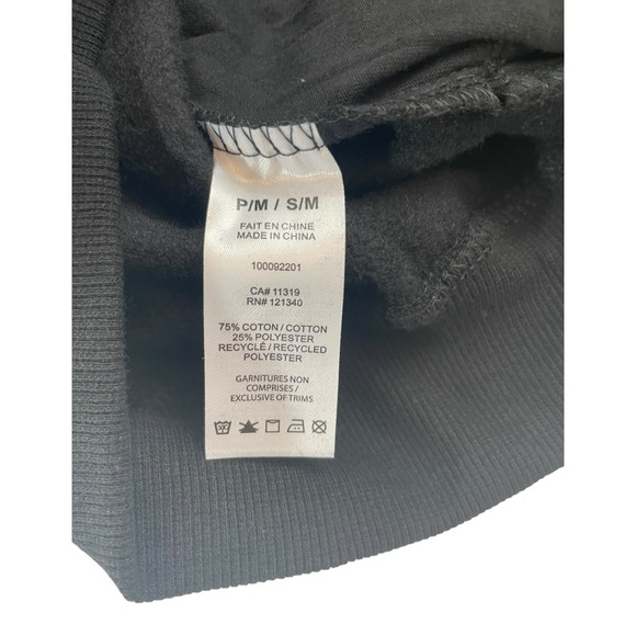 Garage Ultra Fleece Hoodie Jet Black Size S/M NWT - Picture 5 of 5